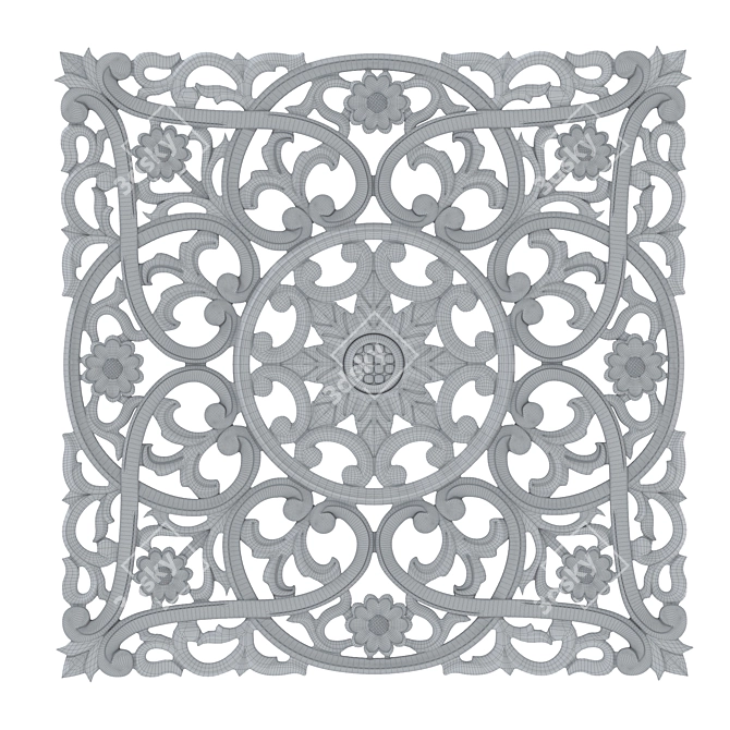 Decorative Panel 3D STL File 3D model image 3