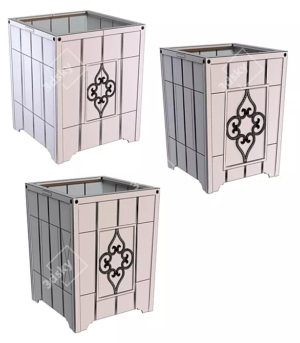 Maestro Alum Flowerpot Set 3D model image 8