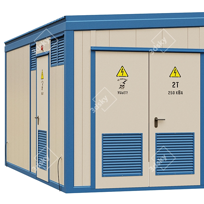 Transformer Substation 3D model image 3