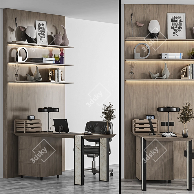 Modern Office Set Bundle 3D model image 6