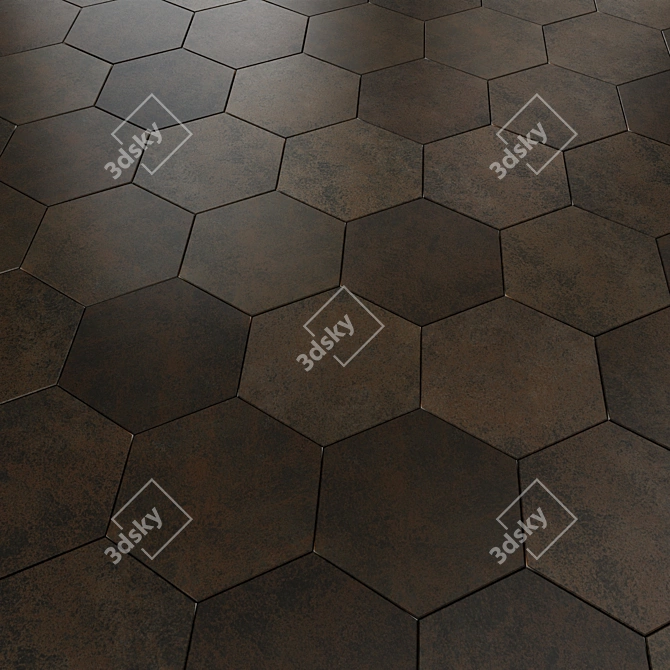 Equipe Oxide Ceramic Tiles Collection 3D model image 2