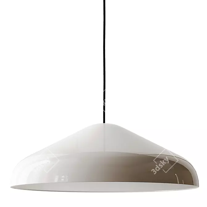 Minimalist Steel Pendant Lamp, HAY 3D model image 4