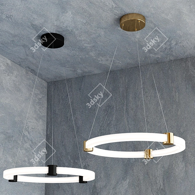 Elegant BRUNI Pendant Lighting Collection 3D model image 4