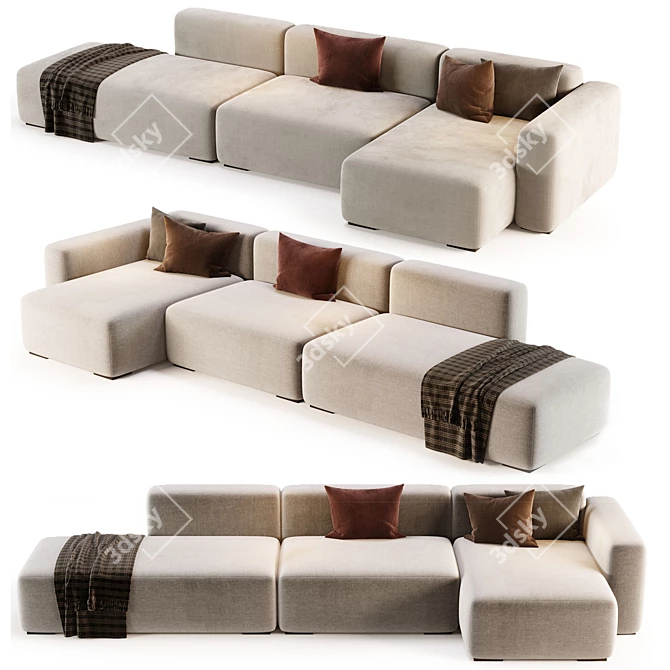 Mags Soft Corner 3-Seat Sofa 3D model image 3