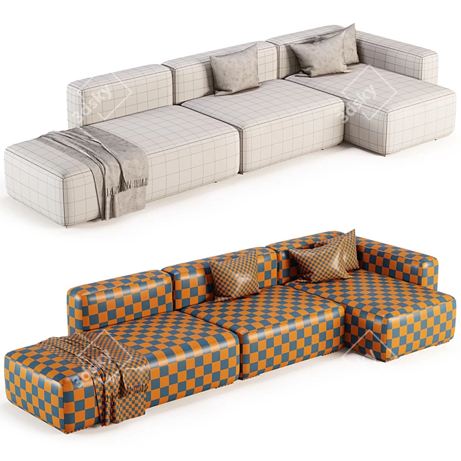Mags Soft Corner 3-Seat Sofa 3D model image 4