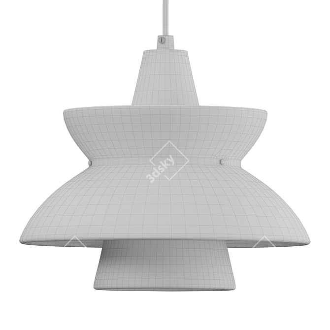 Modern Doo-Wop Pendant Luminaire 3D model image 7