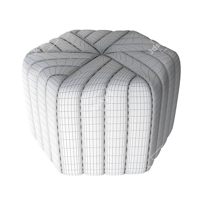 Velvet Ottoman Seis by Atmosphera 3D model image 4