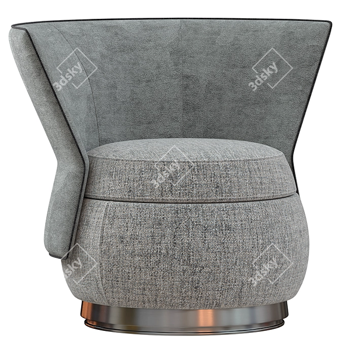 TULIP Collection Armchair Pouffe 3D model image 3