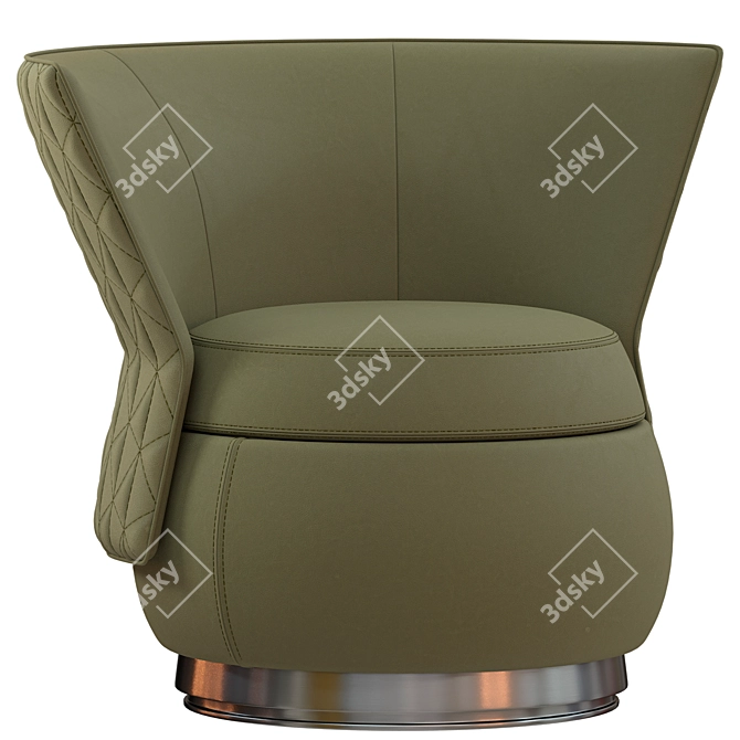 TULIP Collection Armchair Pouffe 3D model image 6