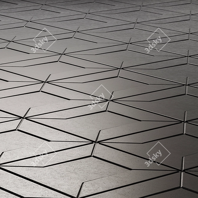 Bentu Design 3D Concrete Panel 3D model image 5