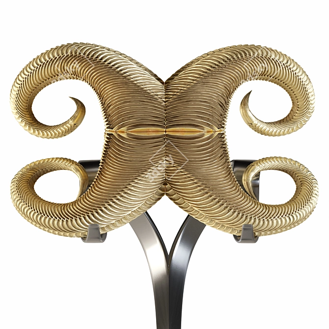  Devil Horns High Poly Sculpture 3D model image 2