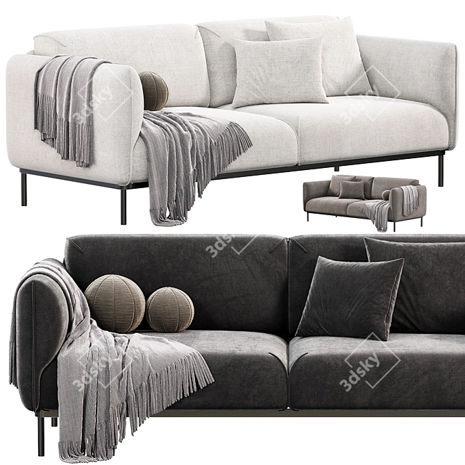 Modern ÄPPLARYD IKEA Sofa Sale 3D model image 1