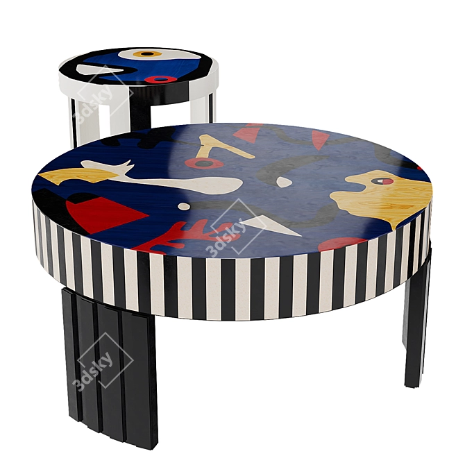 Miro Coffee Tables Ensemble 3D model image 1