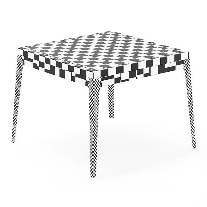 Modern Mahjong Card Games Table 3D model image 6