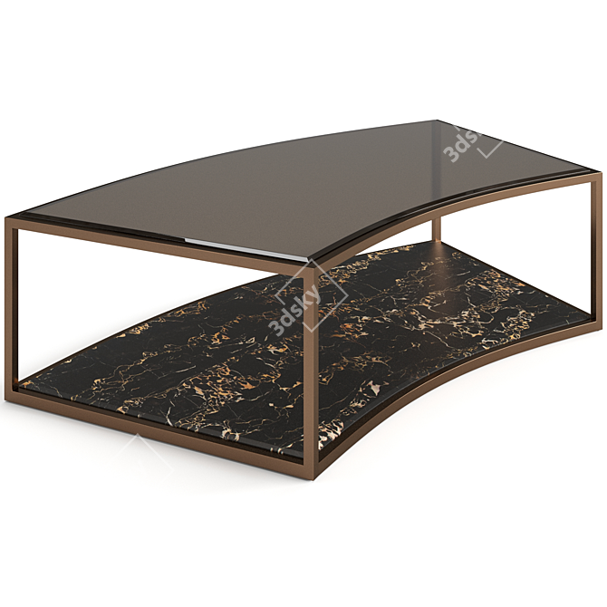 Luxence Manhattan Coffee Tables Set 3D model image 2