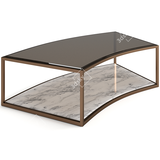 Luxence Manhattan Coffee Tables Set 3D model image 3