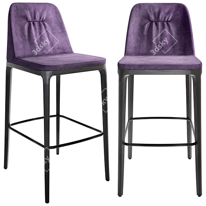 Modern Sonamor Bar Stool Giulia 3D model image 1