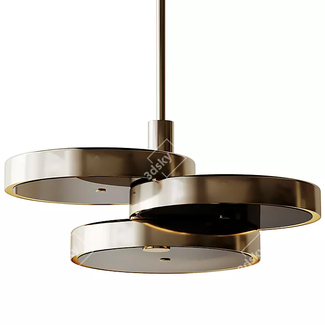 TRIARC Pendant Light, Bert Frank 3D model image 1