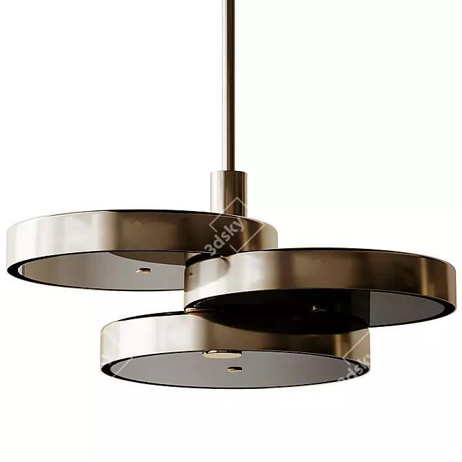 TRIARC Pendant Light, Bert Frank 3D model image 2