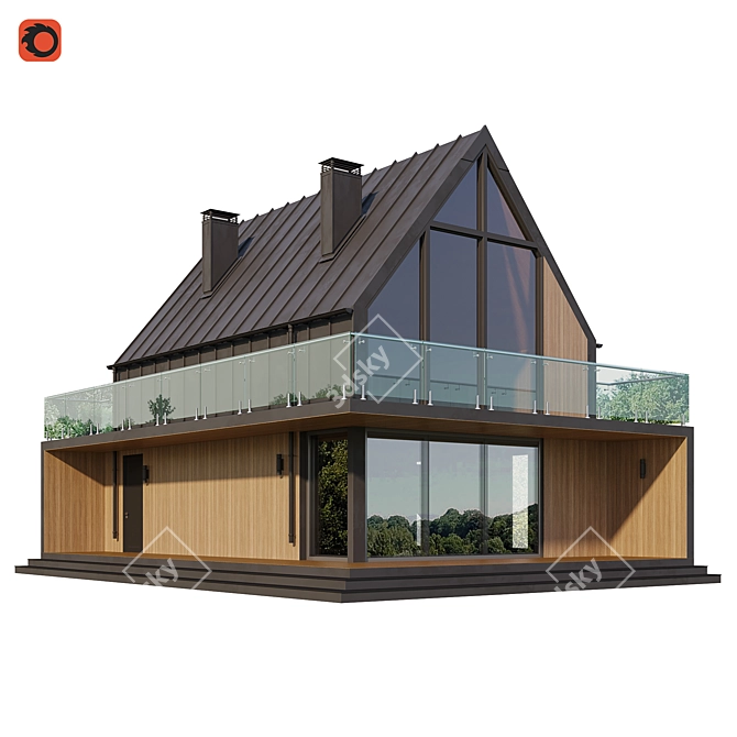 Barnhouse 3 Model for 3DsMax 3D model image 2