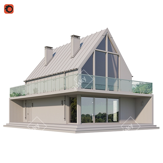 Barnhouse 3 Model for 3DsMax 3D model image 3