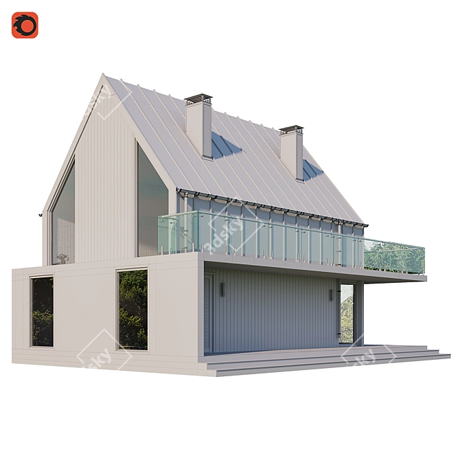 Barnhouse 3 Model for 3DsMax 3D model image 5