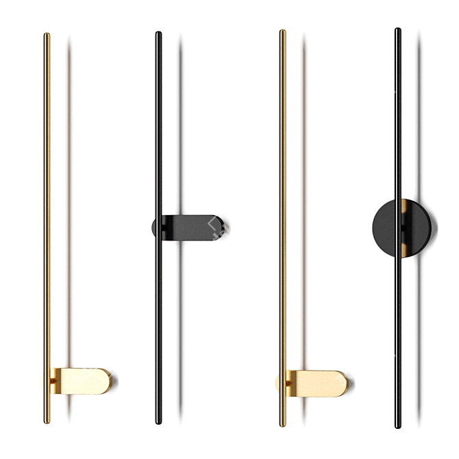 Adjustable Wall Lamp VANTAGGIO 3D model image 1