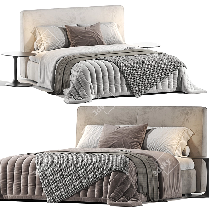 Versatile Flou MyPlace Bed 3D model image 1