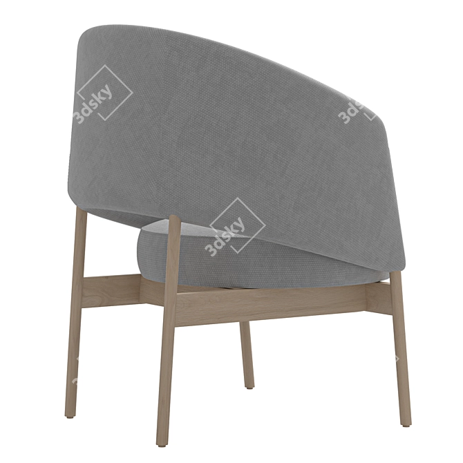 Collar Armchair Model 2014, Contemporary Design 3D model image 6