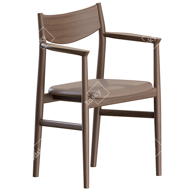 Contemporary Kamuy Chair Set, 3-Piece 3D model image 2