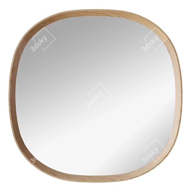 Modern Minimalist Mirror Set- Arc & Soft Square 3D model image 2