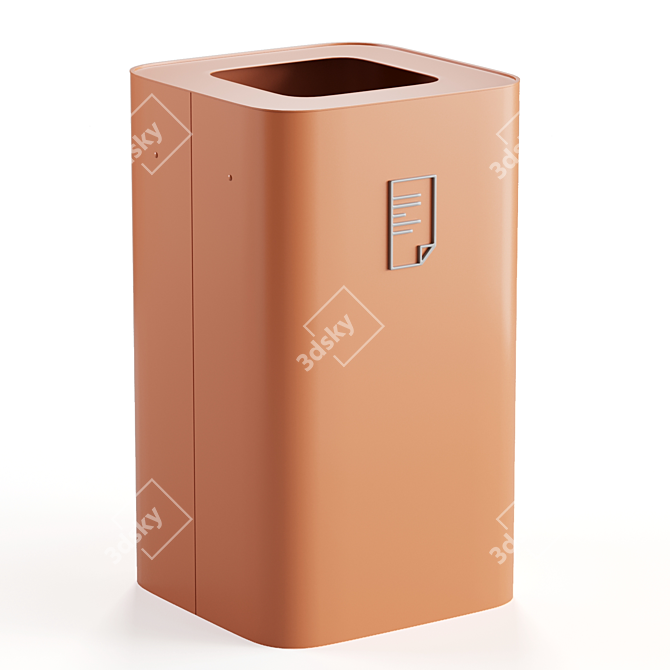 Contemporary Recycling Bin by Mizetto 3D model image 3