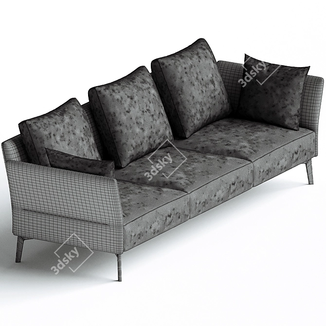 Elegant Lema JERMYN Sofa 3D model image 3