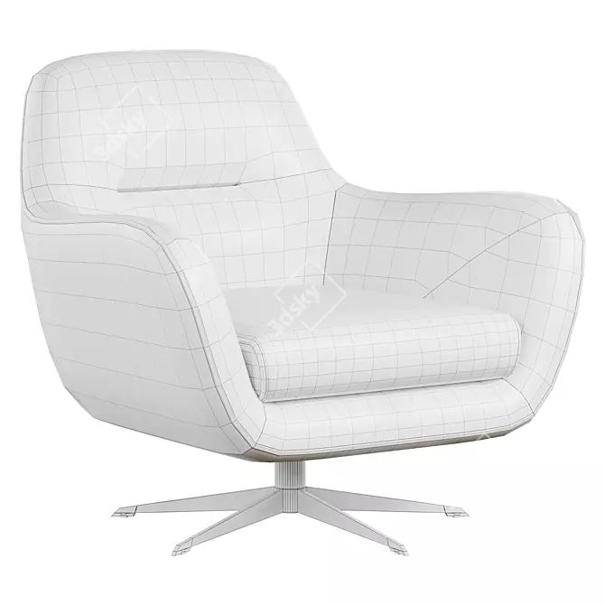 Elegant MOI Armchair for Home 3D model image 6