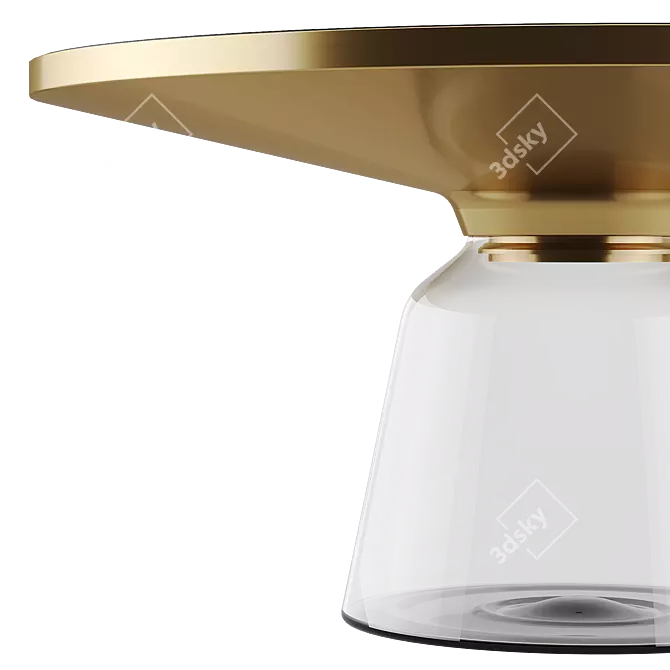 Vaso Glass Coffee Table Set 3D model image 5