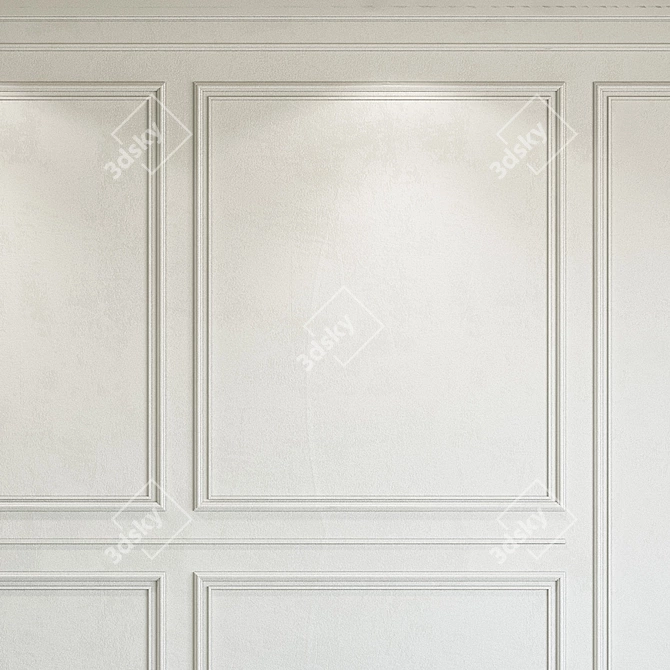 Decorative Plaster with Molding 272 3D model image 2