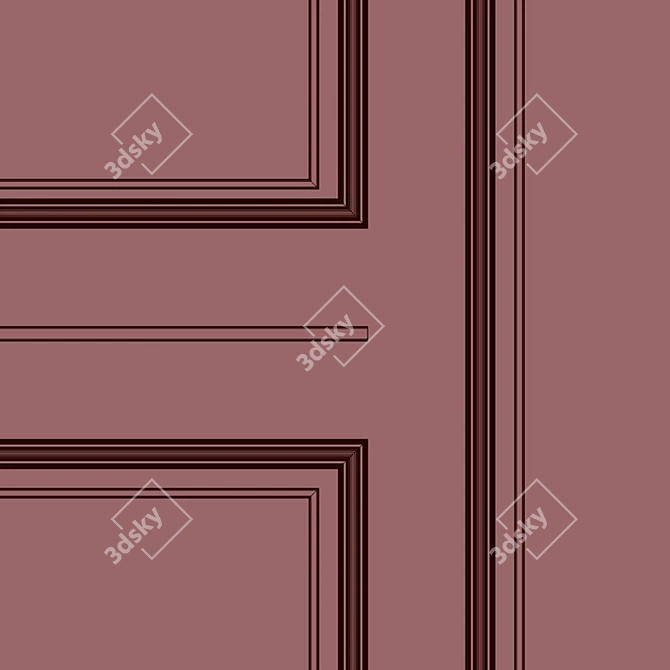 Decorative Plaster with Molding 272 3D model image 5