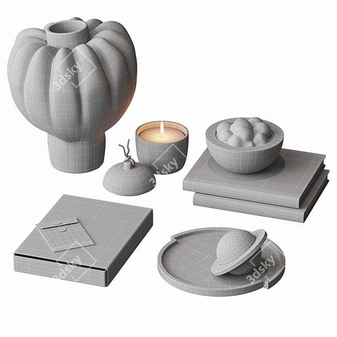 Boho Chic Decor Set by Cornerdesign 3D model image 4