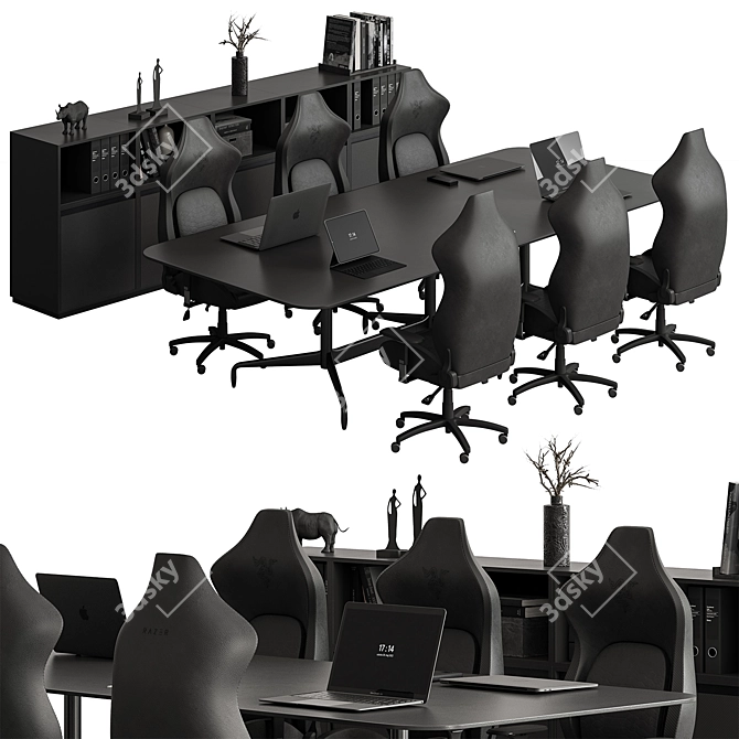 Modern Conference Table - Office 432 3D model image 1