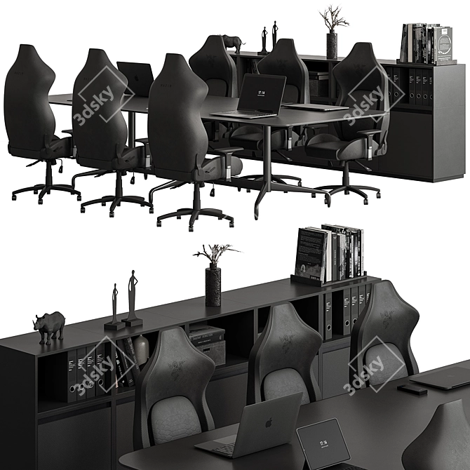 Modern Conference Table - Office 432 3D model image 2