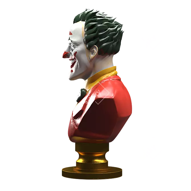 Lifelike Joker Statue 3D model image 3