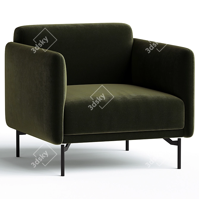 Elegant Boconcept BERNE Chair 3D model image 1