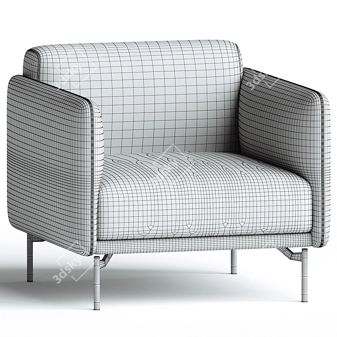 Elegant Boconcept BERNE Chair 3D model image 3