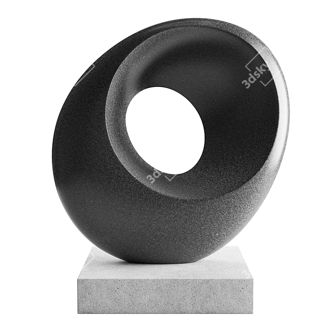 Modern Abstract Sculpture Print Ready 3D model image 1