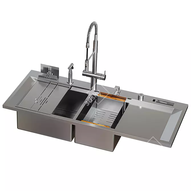Asras Sink Set Bundle 3D model image 5