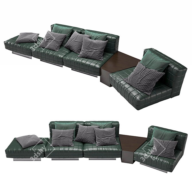  Contemporary Minotti Twiggy Sofa 3D model image 2