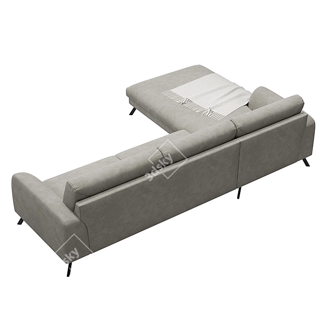 Modern Orlando Kaza Corner Sofa 3D model image 3