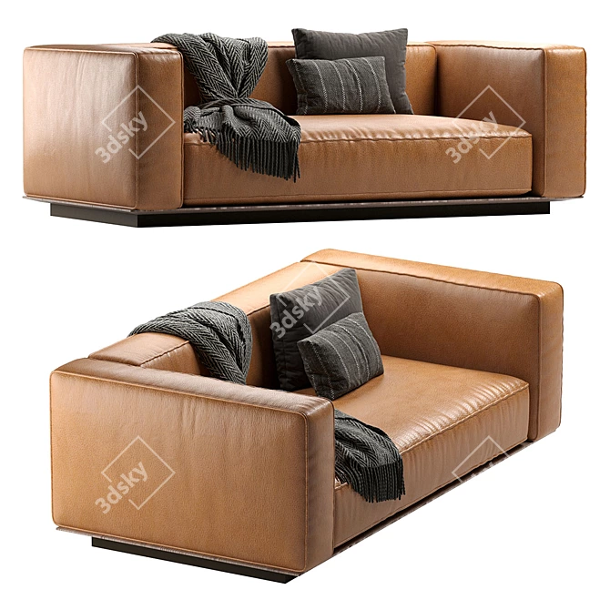 Modern Flexform Grandemare Sofa 3D model image 2