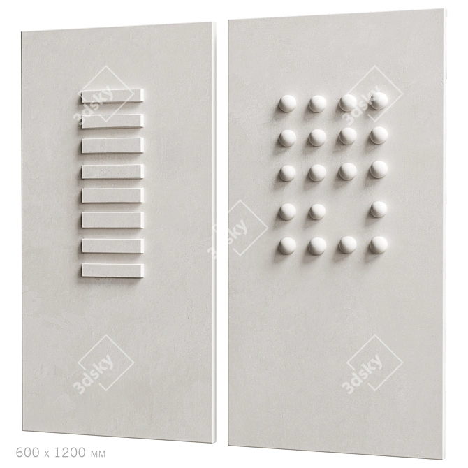 3DArt Relief Sculpture Model Set 3D model image 2