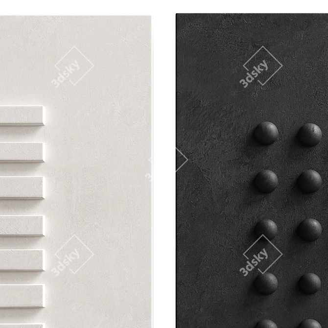 3DArt Relief Sculpture Model Set 3D model image 4